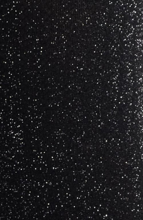 Stems Ruffle Metallic Crew Socks In Black