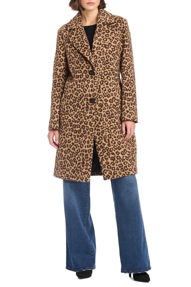 Leopard Print Coat, Alternate, color, LEOPARD