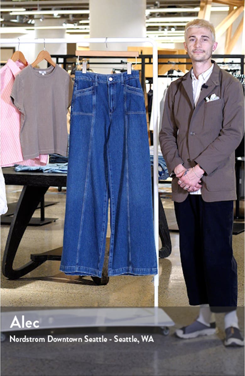 Portia Inset Pocket Wide Leg Jeans, sales video thumbnail