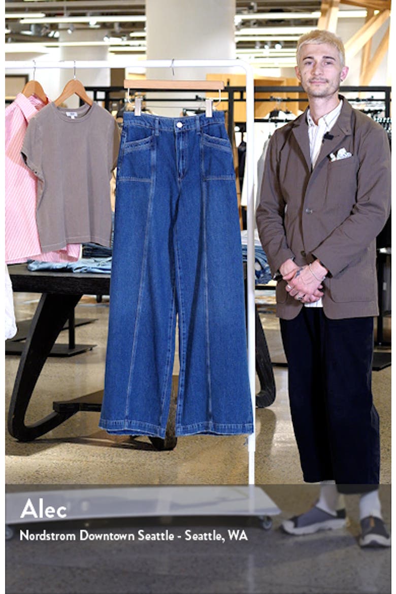 Portia Inset Pocket Wide Leg Jeans video
