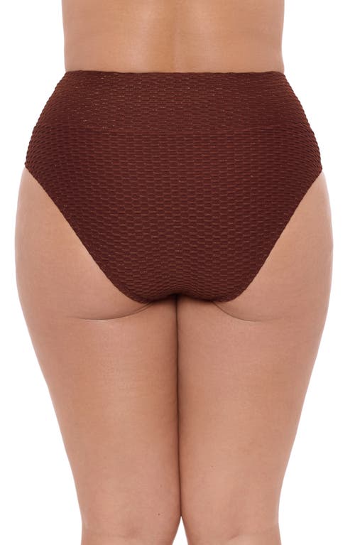 S3 Ultra High Waist Banded Swim Bottoms In Sangria