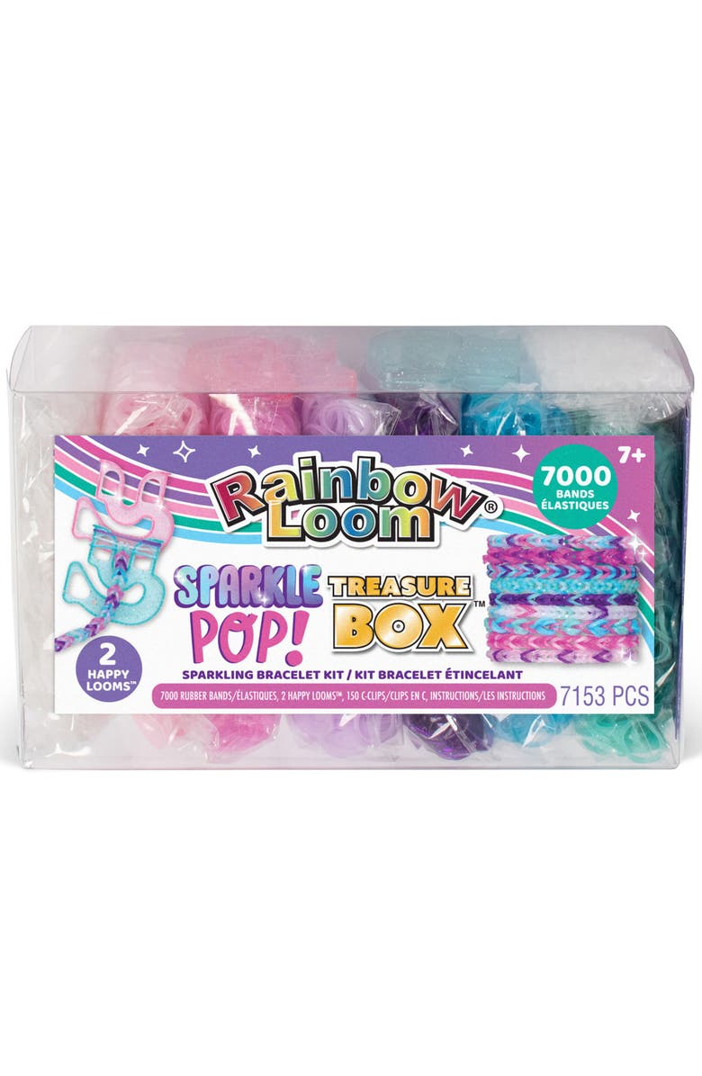 Rainbow Loom Sparkle Pop Treasure Box 7000 Bands, DIY Kit, Kids 7+, Alternate, color, Multicolored