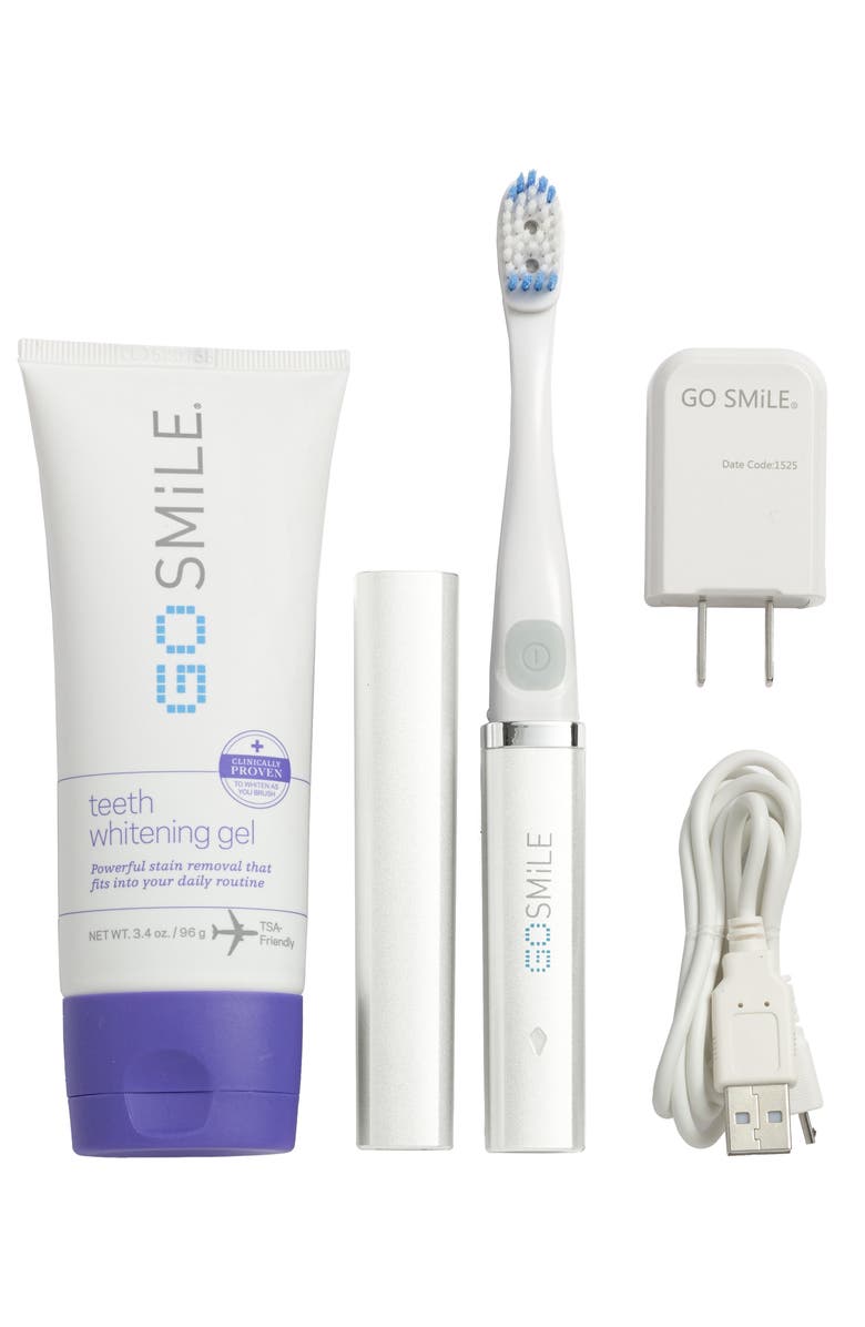 GO SMiLE<sup>®</sup> Dental Pro On-the-Go Sonic Blue Teeth Whitening System, Main, color,