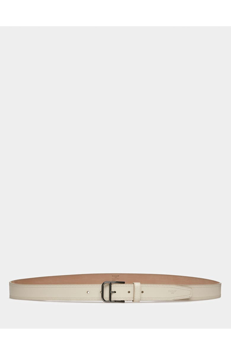 Bally Scotty Leather 30Mm Belt, Main, color, White