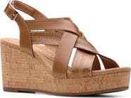 Clarks® Savina Slingback Wedge Sandal