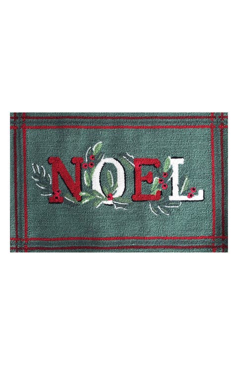 Noel Embroidered Doormat