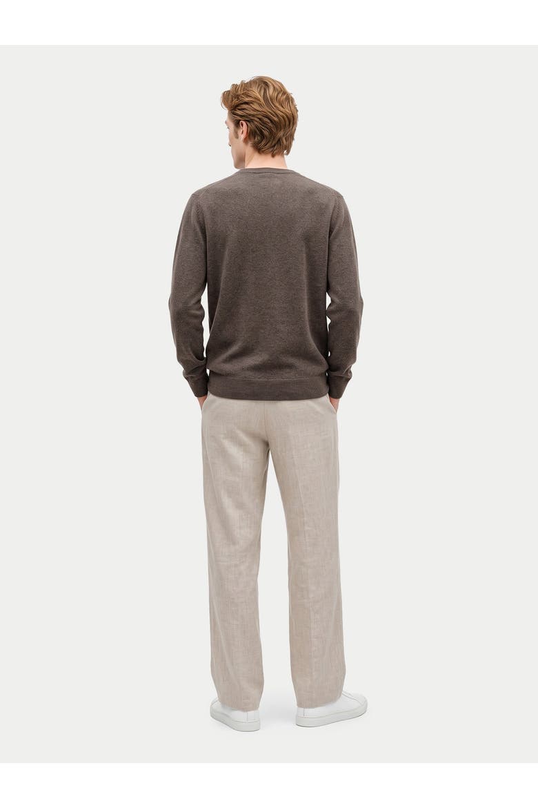 Cashmere V-neck Sweater, Alternate, color, cocoa
