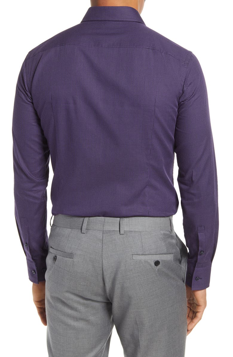 BOSS Jango Slim Fit Geometric Dress Shirt, Alternate, color,