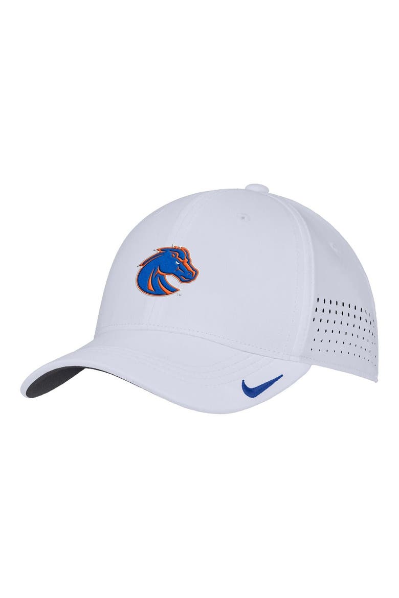 Men's Nike White Boise State Broncos 2025 On-Field Performance Flex Hat, Alternate, color, White