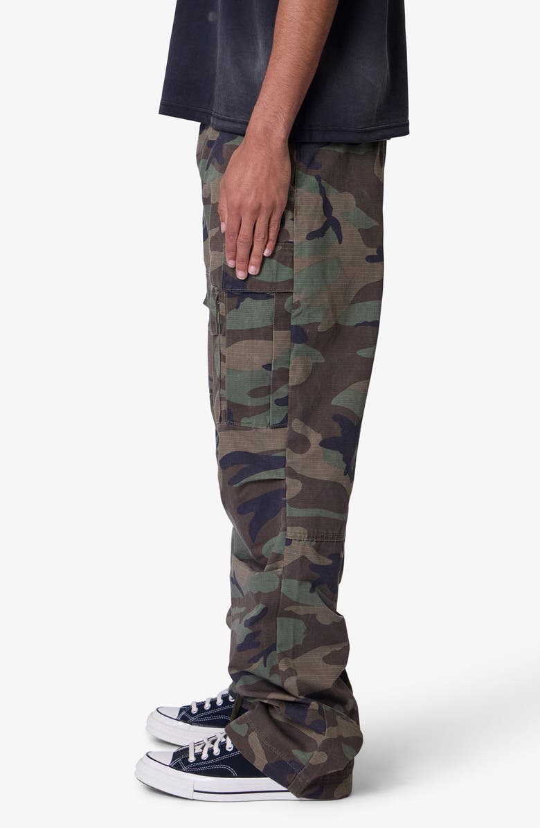 mnml Camo Print Ultra Baggy Ripstop Cargo Pants, Alternate, color, Camo
