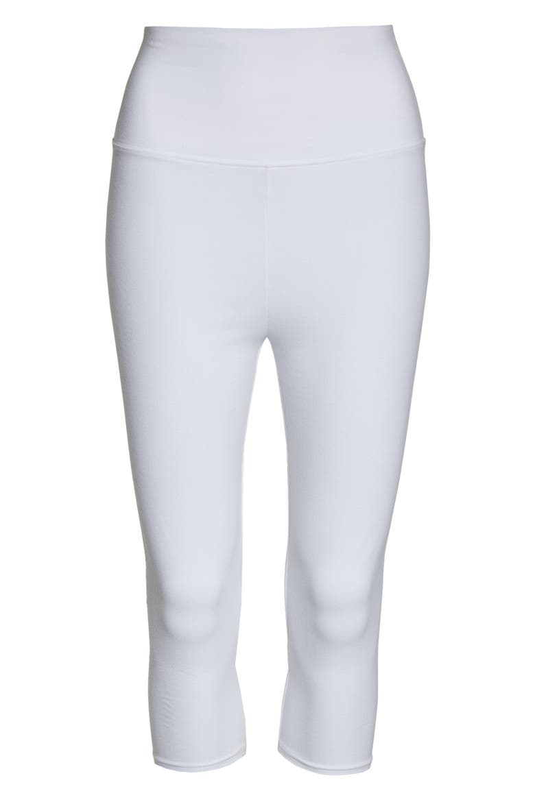 Go To High Waist Capri Leggings, Alternate, color, WHITE
