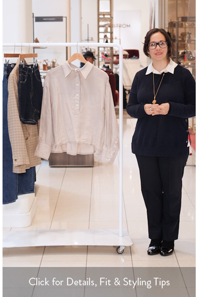 Nina Linen Popover Shirt video