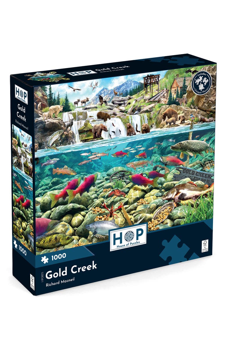 The House of Puzzles Gold Creek 1,000-Piece Jigsaw Puzzle, Alternate, color, Multi