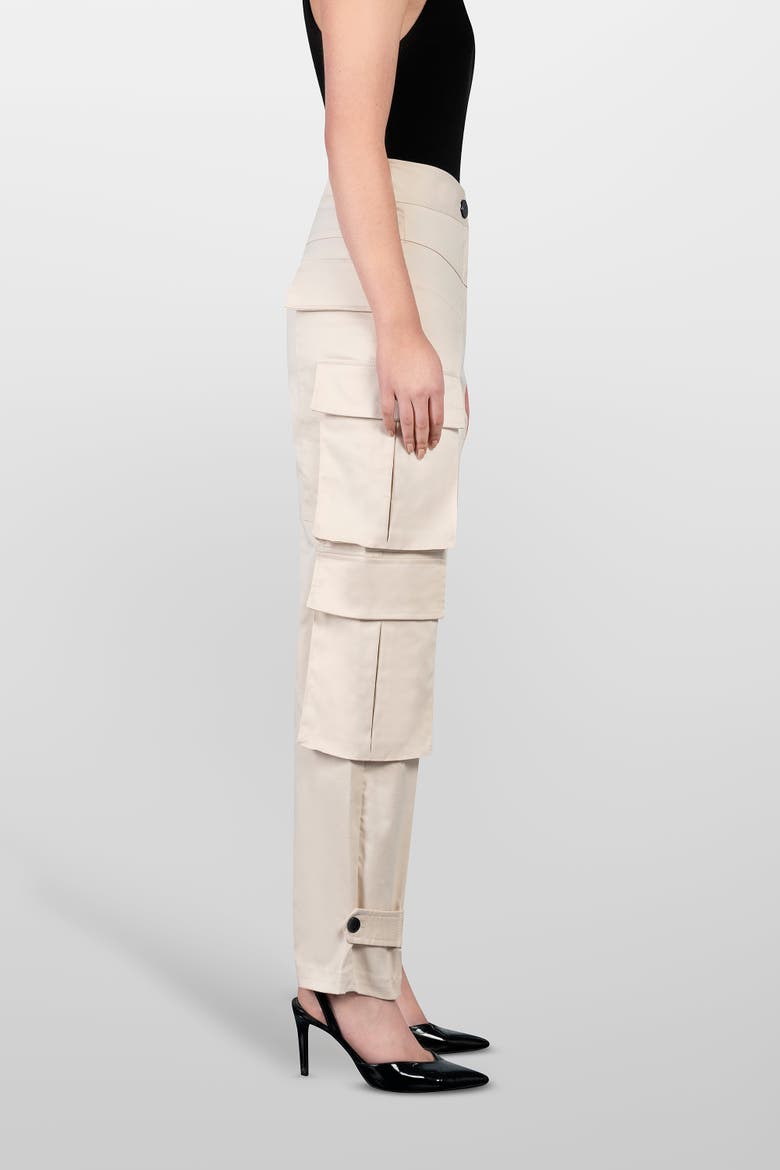 Cargo Cotton Pants, Alternate, color, Beige