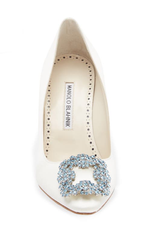 Manolo Blahnik Hangisi 105 Satin Heel In Lcrm 1309