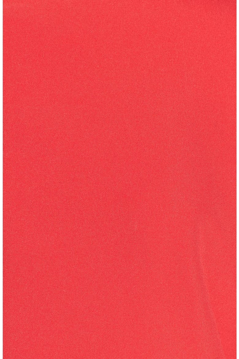 Hidden Placket Swing Coat, Alternate, color, RED