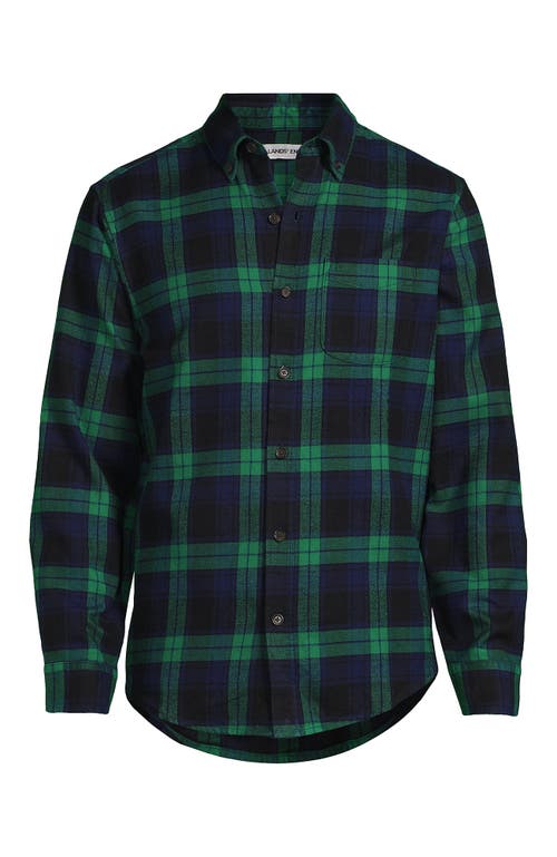 Lands' End Traditional Fit Flagship Flannel Shirt In Multi