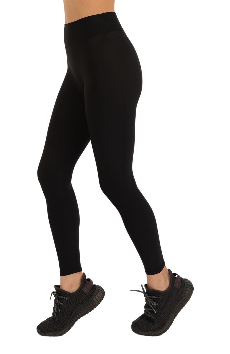 Rebody Active Hybrid Fleece Leggings High Waist 25", Alternate, color, Warm Black