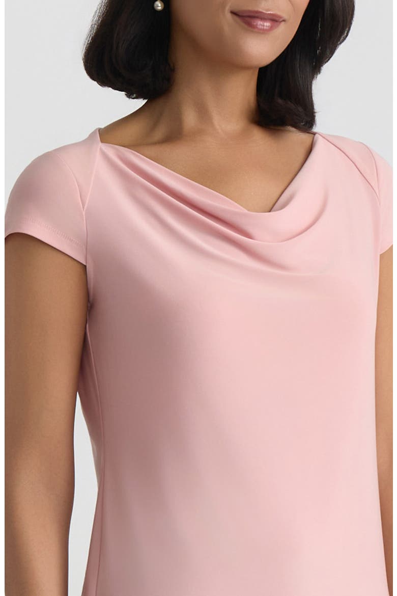 Cowl Neck Cap Sleeve Knit Top, Alternate, color, LIGHT ROSE