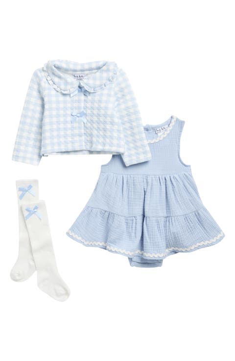 Dress, Cardigan, Bloomers & Socks Set (Baby)