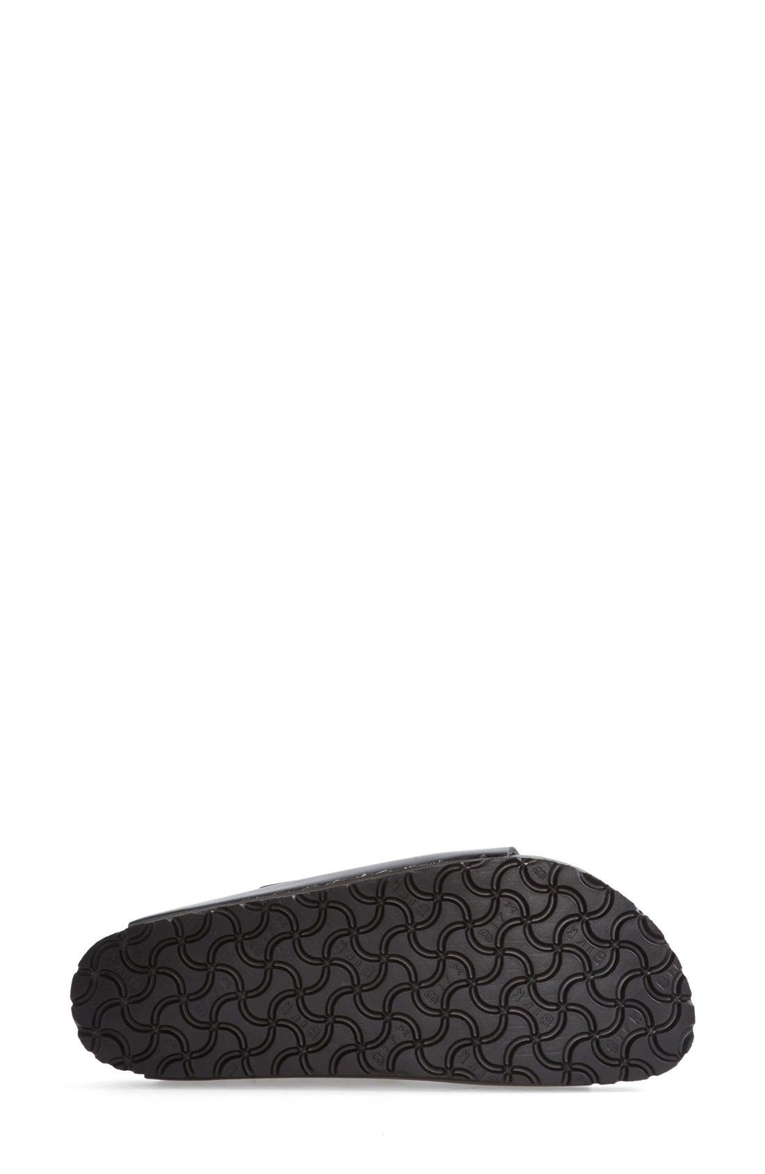 'Monterey' Leather Sandal, Alternate, color, BLACK