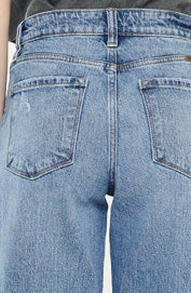 KanCan Kolbie High Rise Cuffed Wide Leg Jeans, Alternate, color, Medium Wash