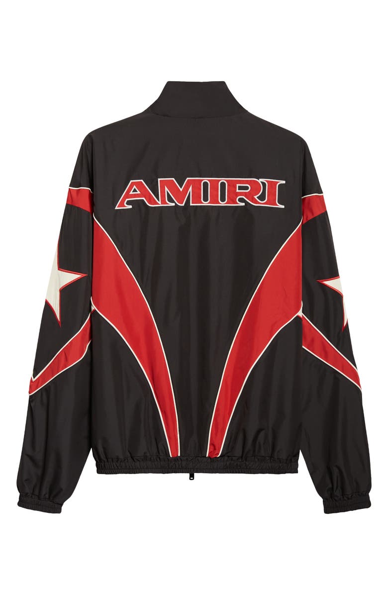 AMIRI Sport Colorblock Windbreaker Jacket, Alternate, color, Black