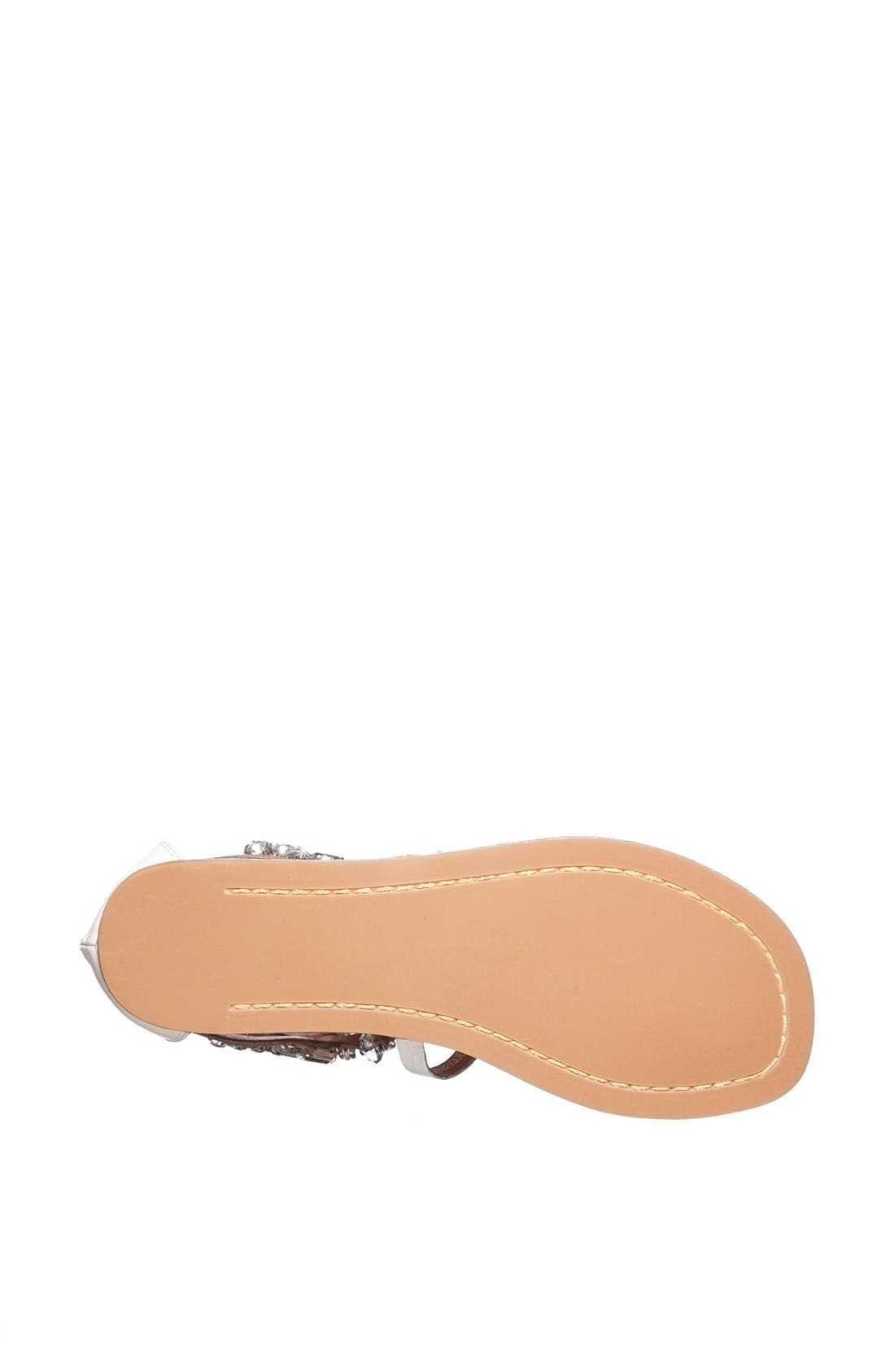 'Prizzy' Sandal, Alternate, color, WHITE CLEAR