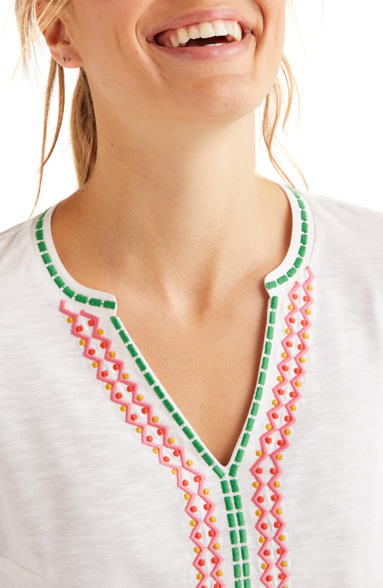 Boden Peggy Embroidered Jersey Top, Alternate, color, 