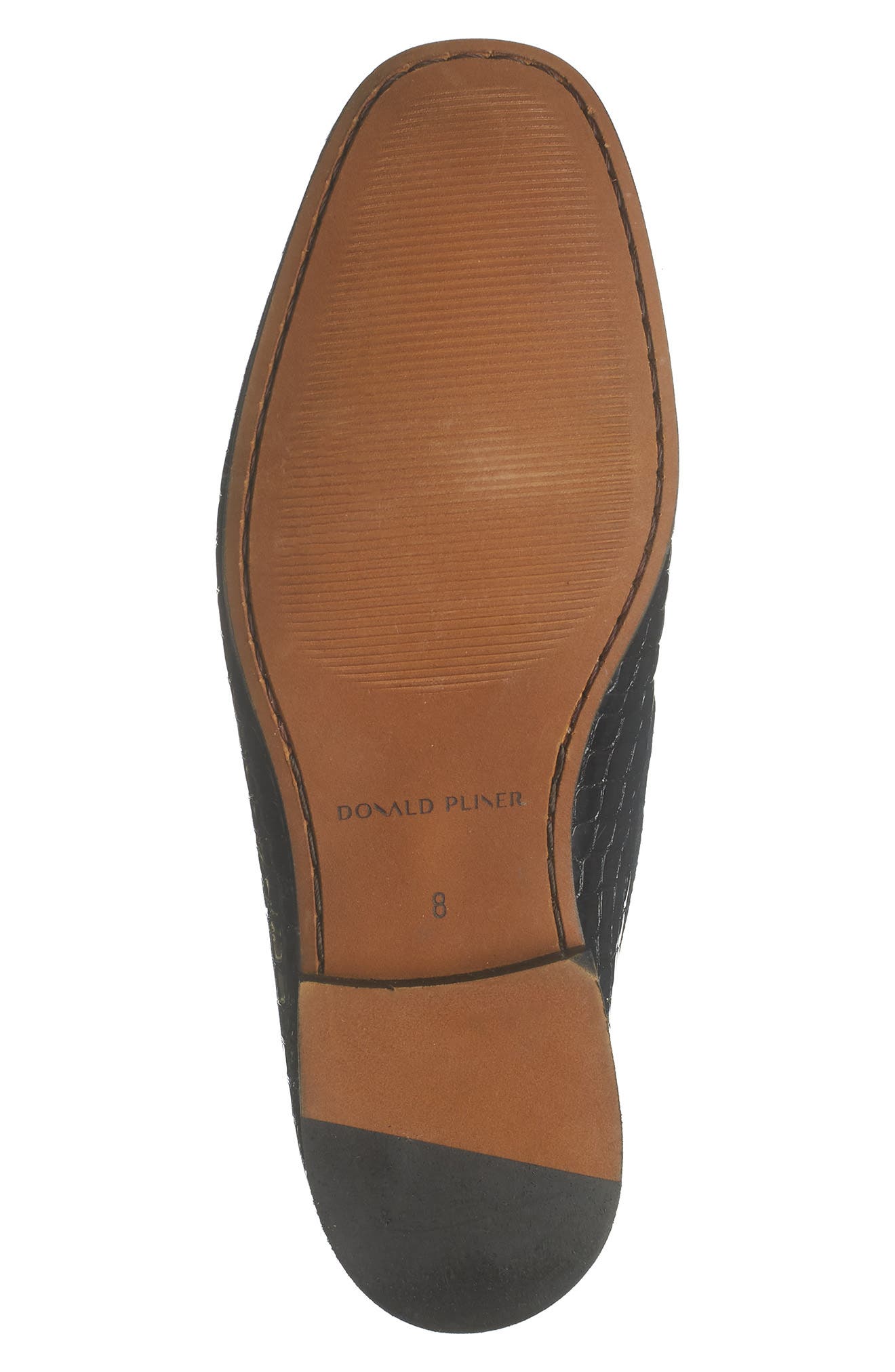 Donald Pliner Croc Embossed Bit Loafer, Alternate, color, 