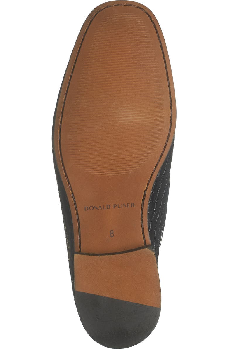 Donald Pliner Croc Embossed Bit Loafer, Alternate, color,