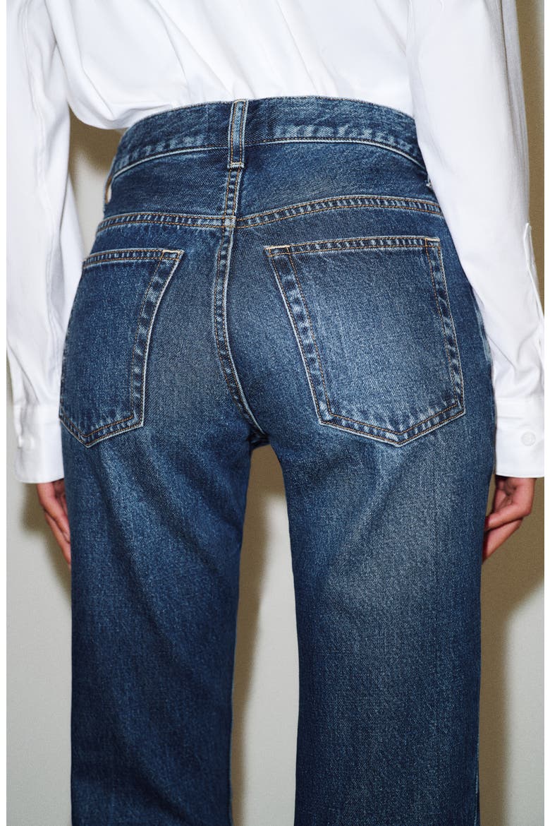 Alexa Chung High Waist Straight Leg Jeans, Alternate, color, SCORPIO SUN