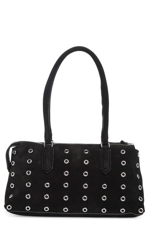 Industry Suede Shoulder Bag