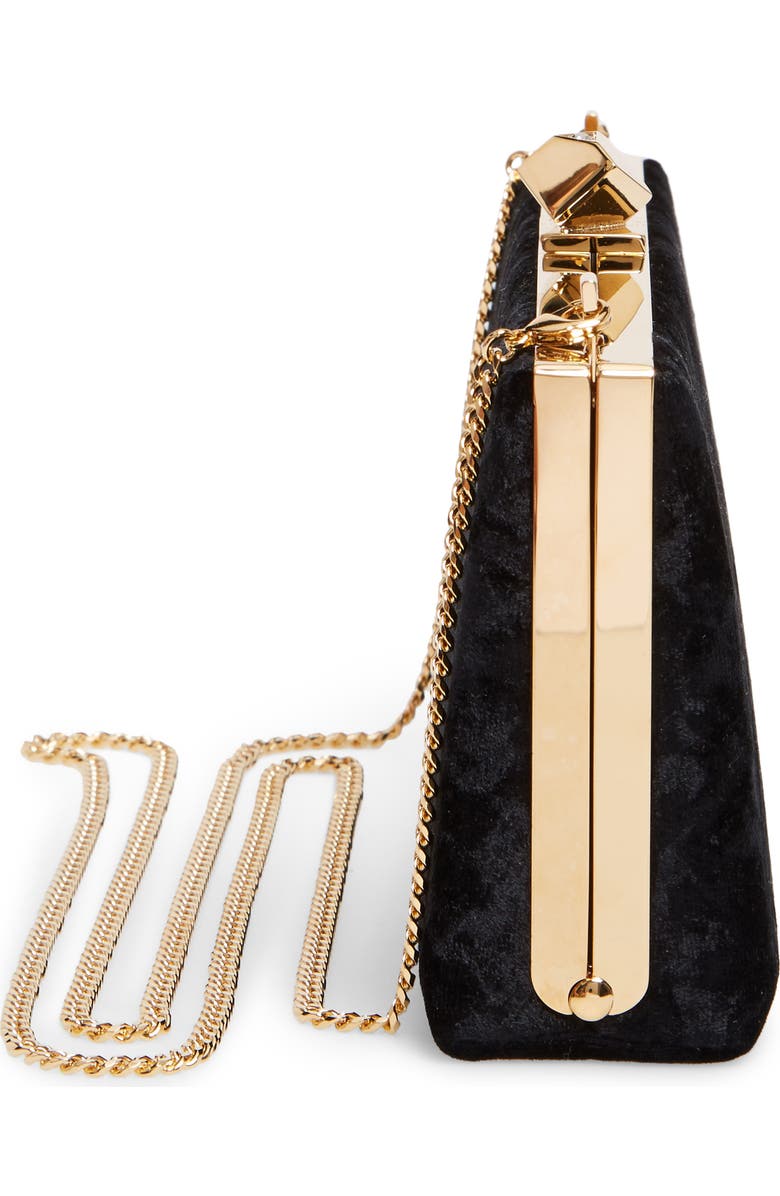 Jimmy Choo Celeste Velvet Clutch, Alternate, color,