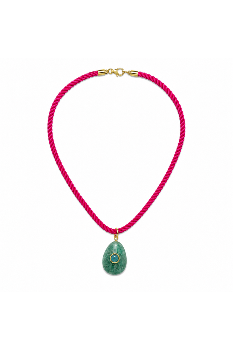 Capri Cabana Necklace, Main, color, Pink