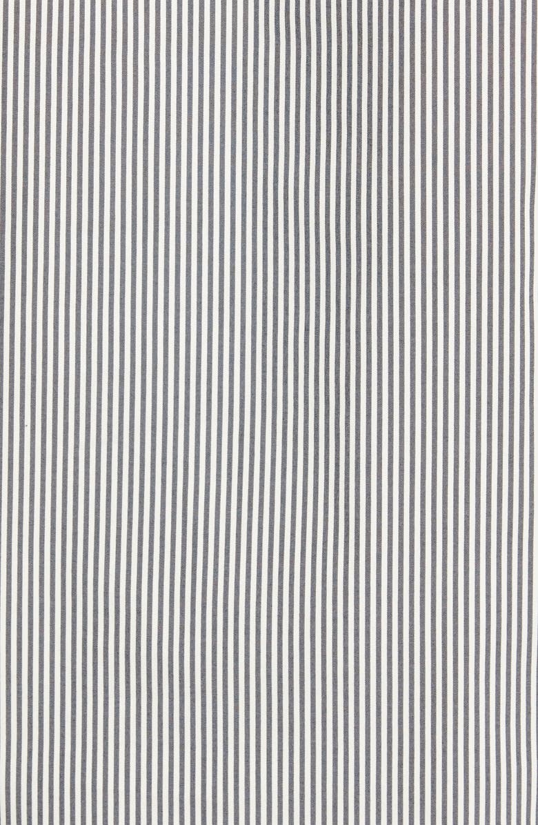 Lafayette 148 New York Viola Ruffle Neck Stripe Blouse, Alternate, color, 