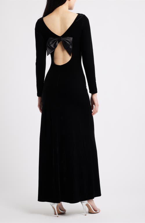 Sonya Moda Fiore Cutout Velvet Dress In Black