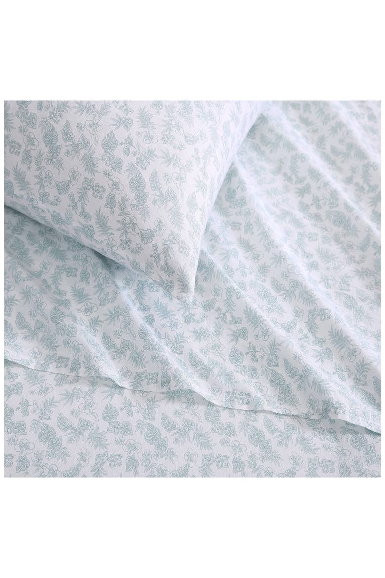 Hibiscvus Bloom 4-Piece Sheet Set, Alternate, color, SURF SPRAY