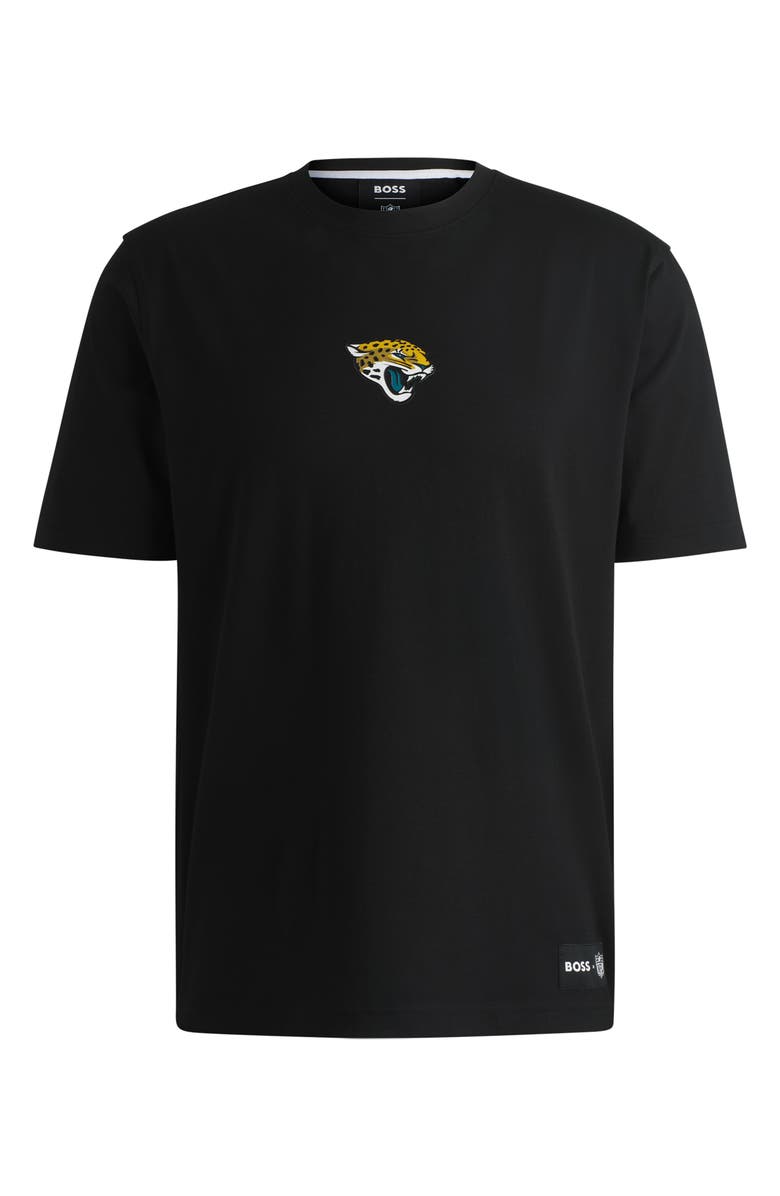 BOSS x NFL Stretch Cotton Graphic T-Shirt, Alternate, color, Jacksonville Jaguars - D. Grey