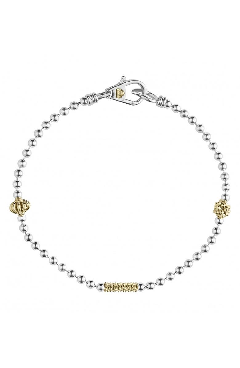 LAGOS Caviar Icon Single Strand Bracelet, Main, color, Silver