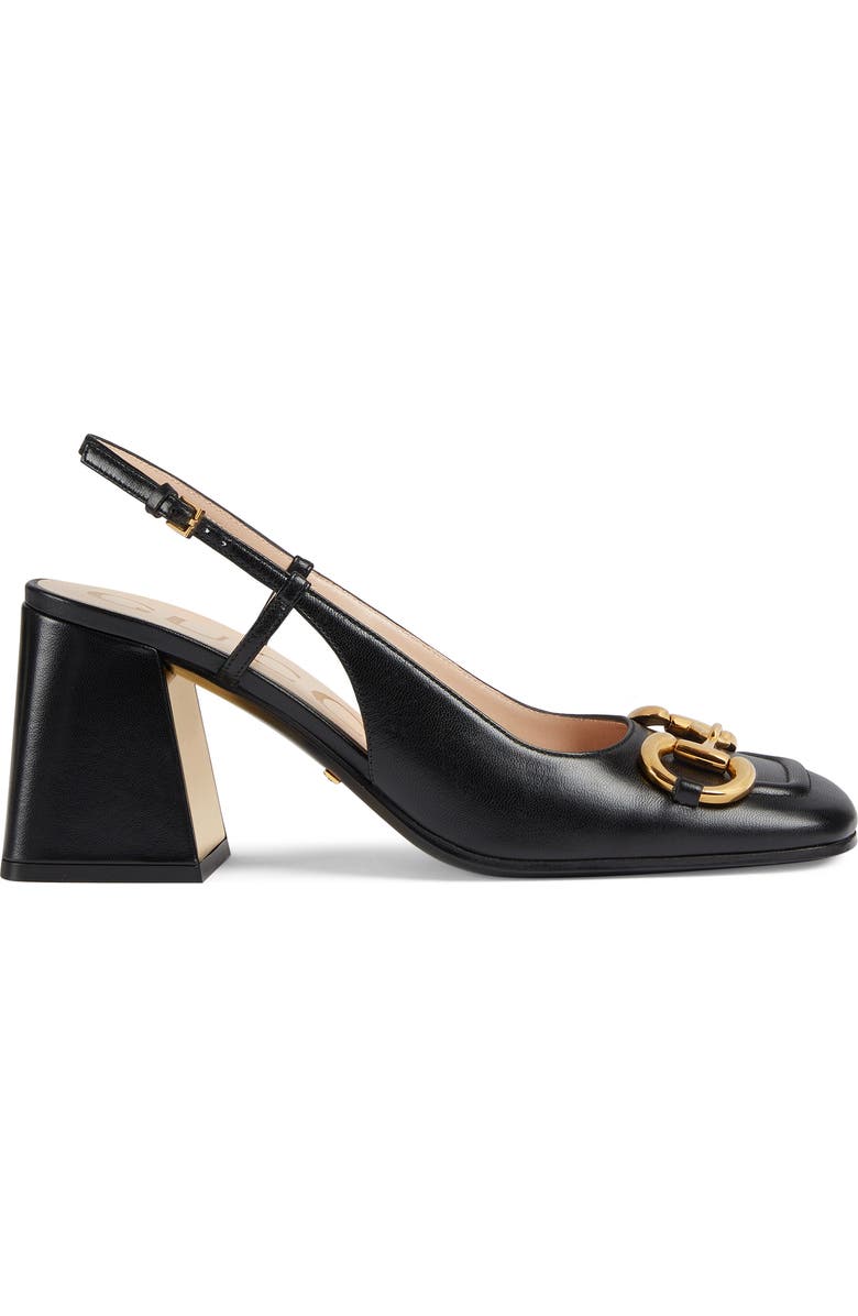 Gucci Baby Horsebit Slingback Pump, Alternate, color,