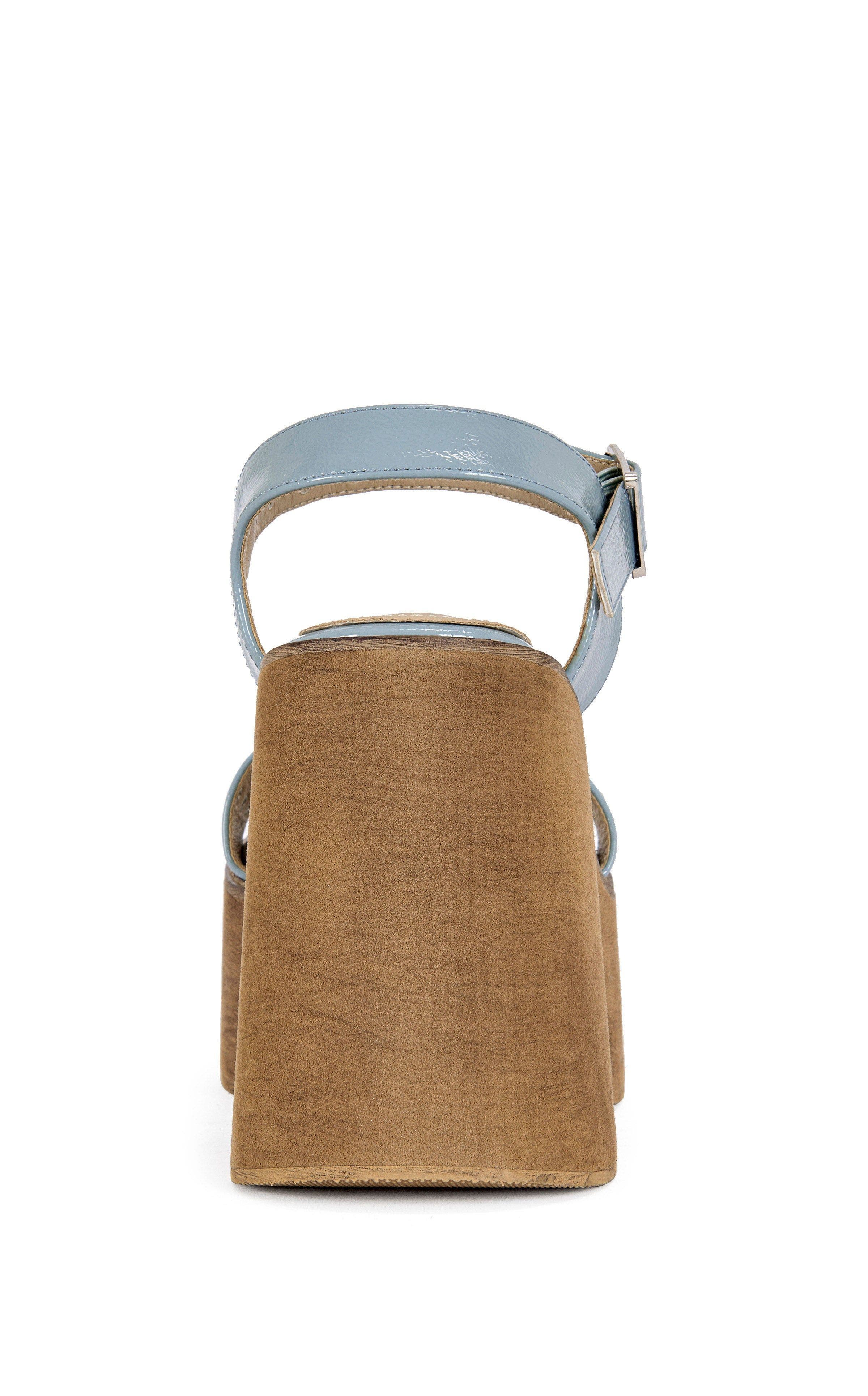 AZALEA WANG Elizabella Block Sandal, Alternate, color, Blue