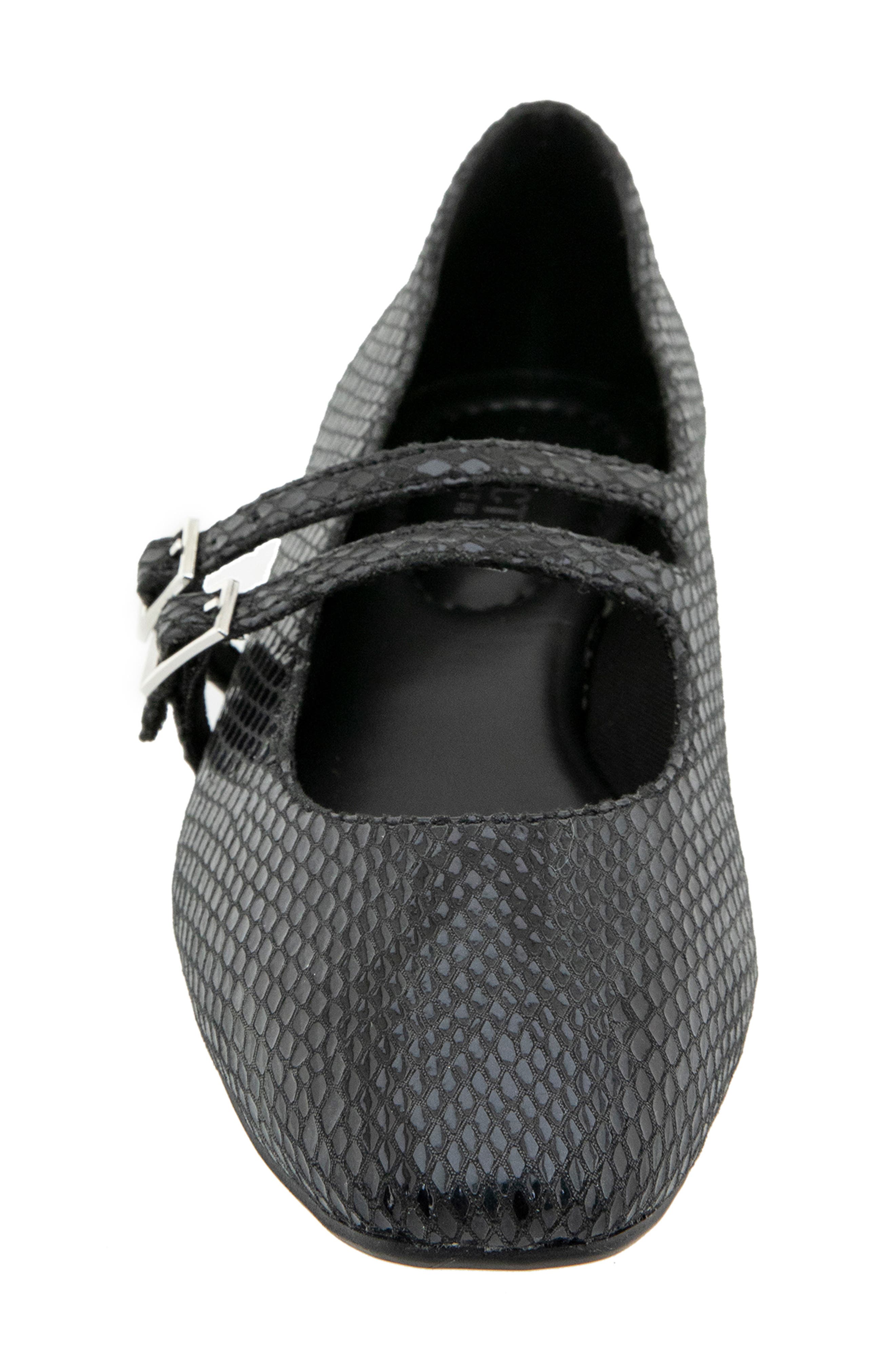 Malibu Mary Jane Flat, Alternate, color, BLACK SNAKE