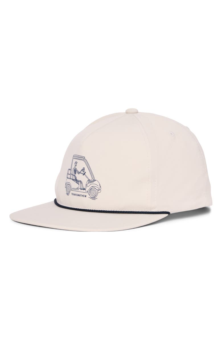 TravisMathew Lost Mapes Snapback Golf Cap, Main, color, Moonbeam