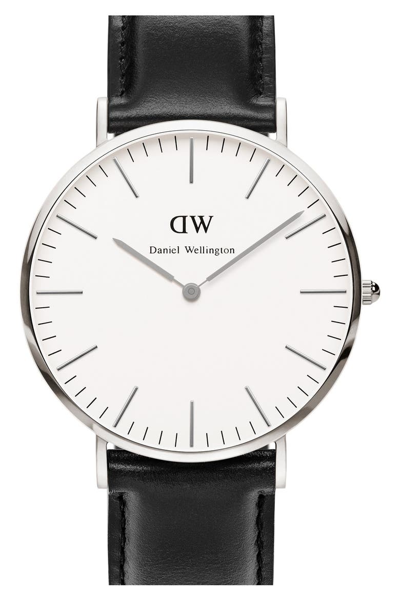 'Classic Sheffield' Leather Strap Watch, 40mm video