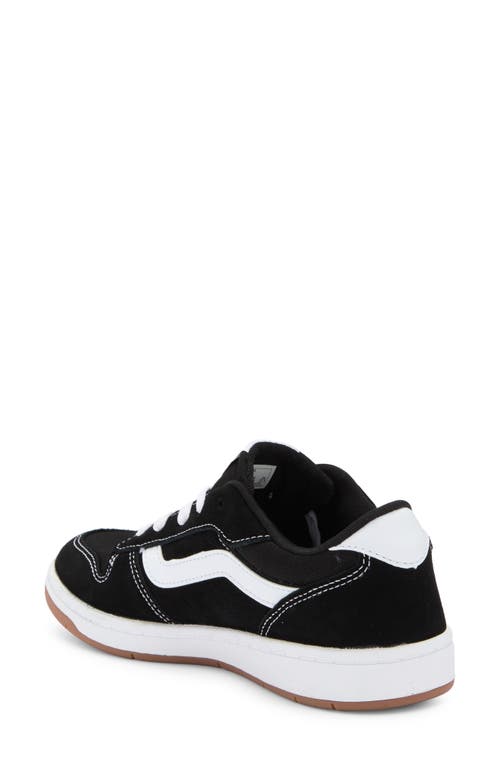 Vans Ryland Sneaker In Suede/canvas Black/white
