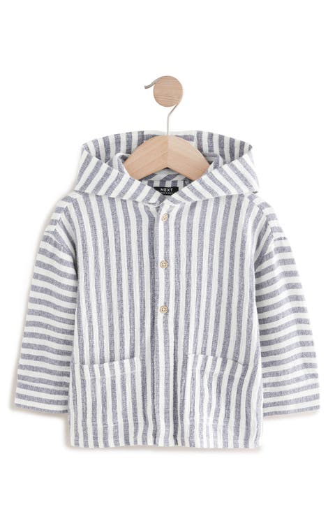 Kids' Stripe Hooded Shirt Jacket (Toddler & Little Kid)