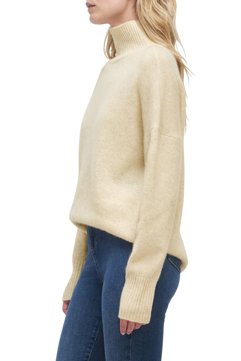 The Maddie Turtleneck Cashmere Sweater, Alternate, color, OATMEAL