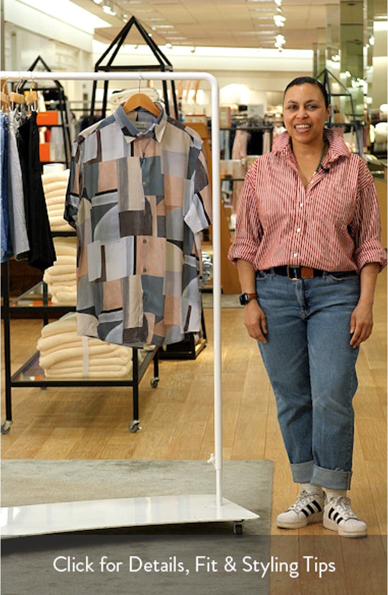 Orson Shaped Fit Short Sleeve Button-Up Shirt, sales video thumbnail