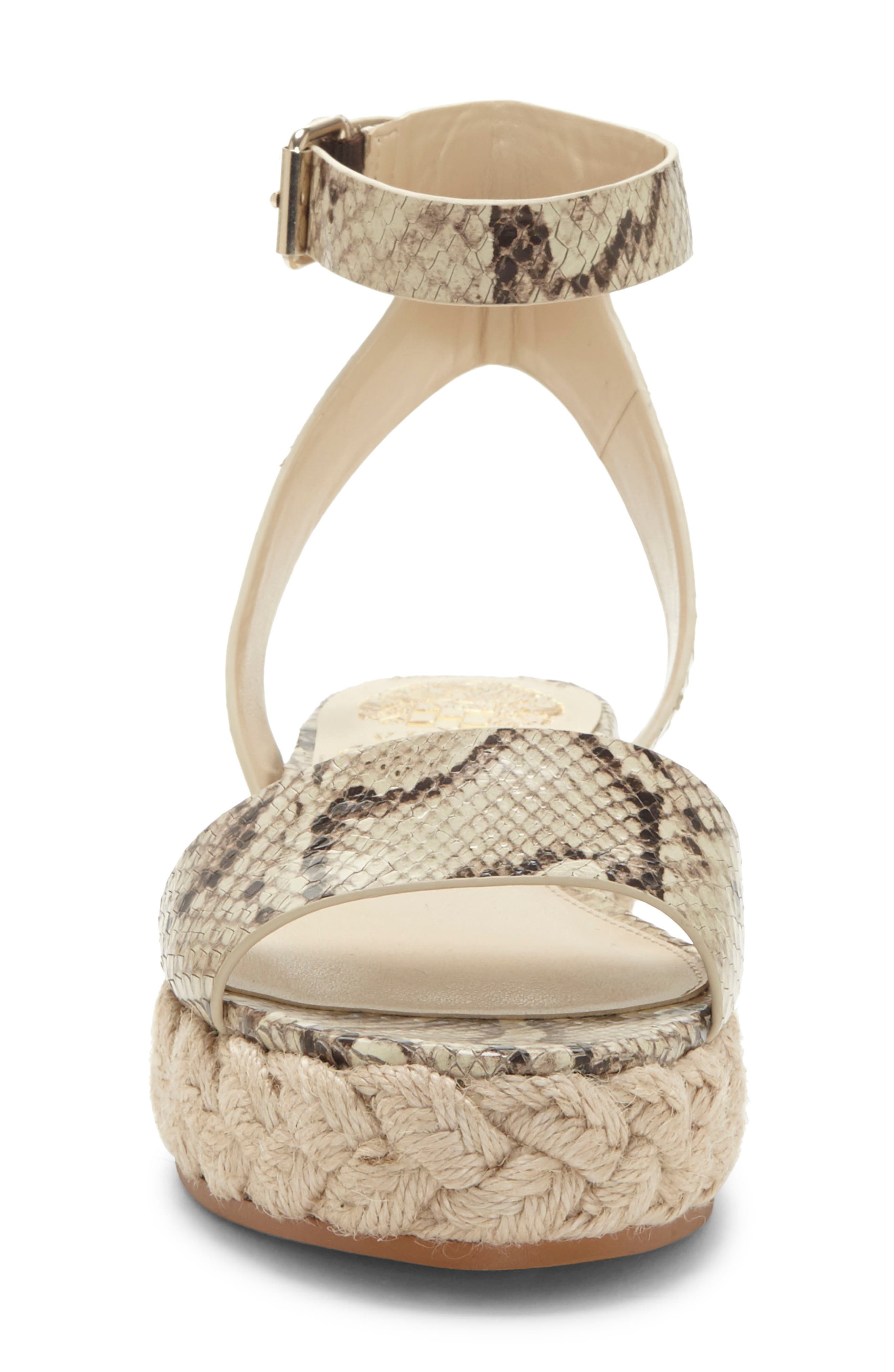 Defina Ankle Strap Platform Sandal, Alternate, color, OATMEAL SNAKE PRINT LEATHER